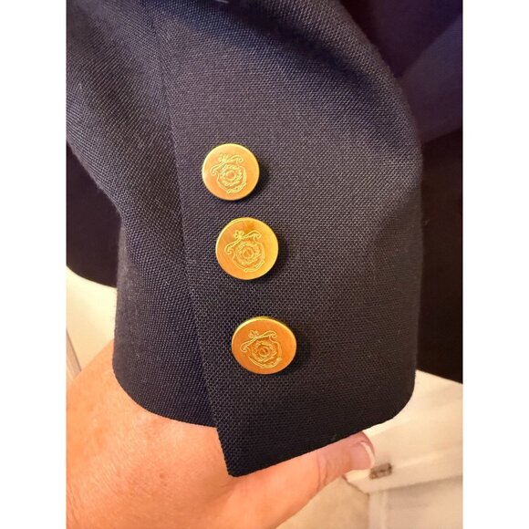 Christian Dior Vintage Double Breasted Black Blazer with Gold Buttons - READ! - Picture 6 of 13